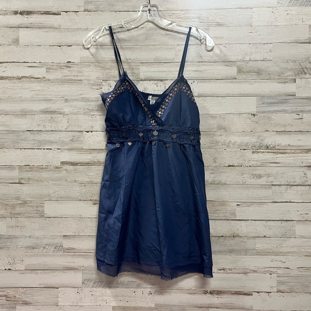 Cecico Navy Spaghetti Strap Top